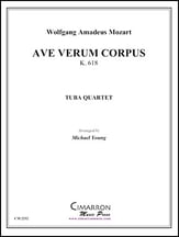 Ave Verum Corpus, K. 618 2 Euphonium 2 Tuba Quartet P.O.D. cover